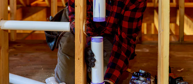 Process of Rough In Plumbing in Courtice, Ontario